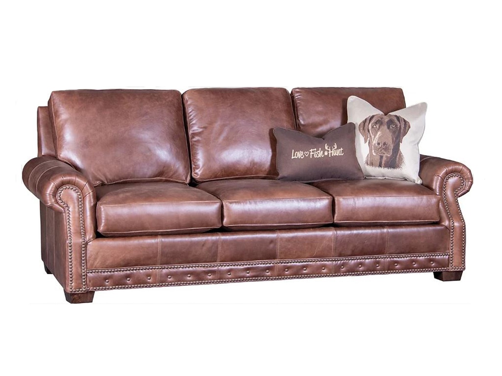 American Heritage by Mayo Living Room Heritage Leather Sofa 5586L10